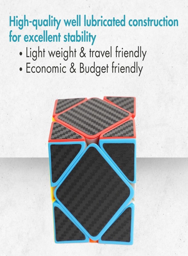 aCADZO Skweb - Carbon Fiber Magic Speedcube Magic Puzzle Toy for Kids & Adults Speedy Stress Buster Brainstorming Cube (Carbon) - Image 4